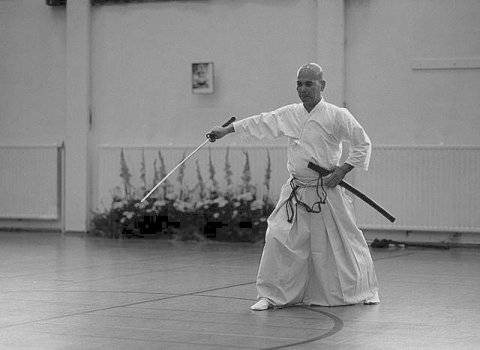 Takada-sensei harjoittelemassa