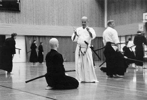 Sensei opettamassa.