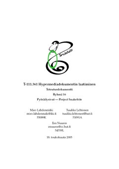 Hypermediadokumentin laatiminen (pdf)