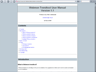 User Manual (web page)