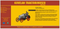 Screenshot of a tractor museum's site